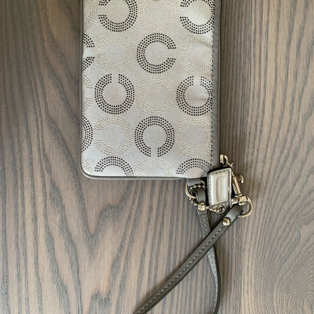 Coach Silver Wristlet